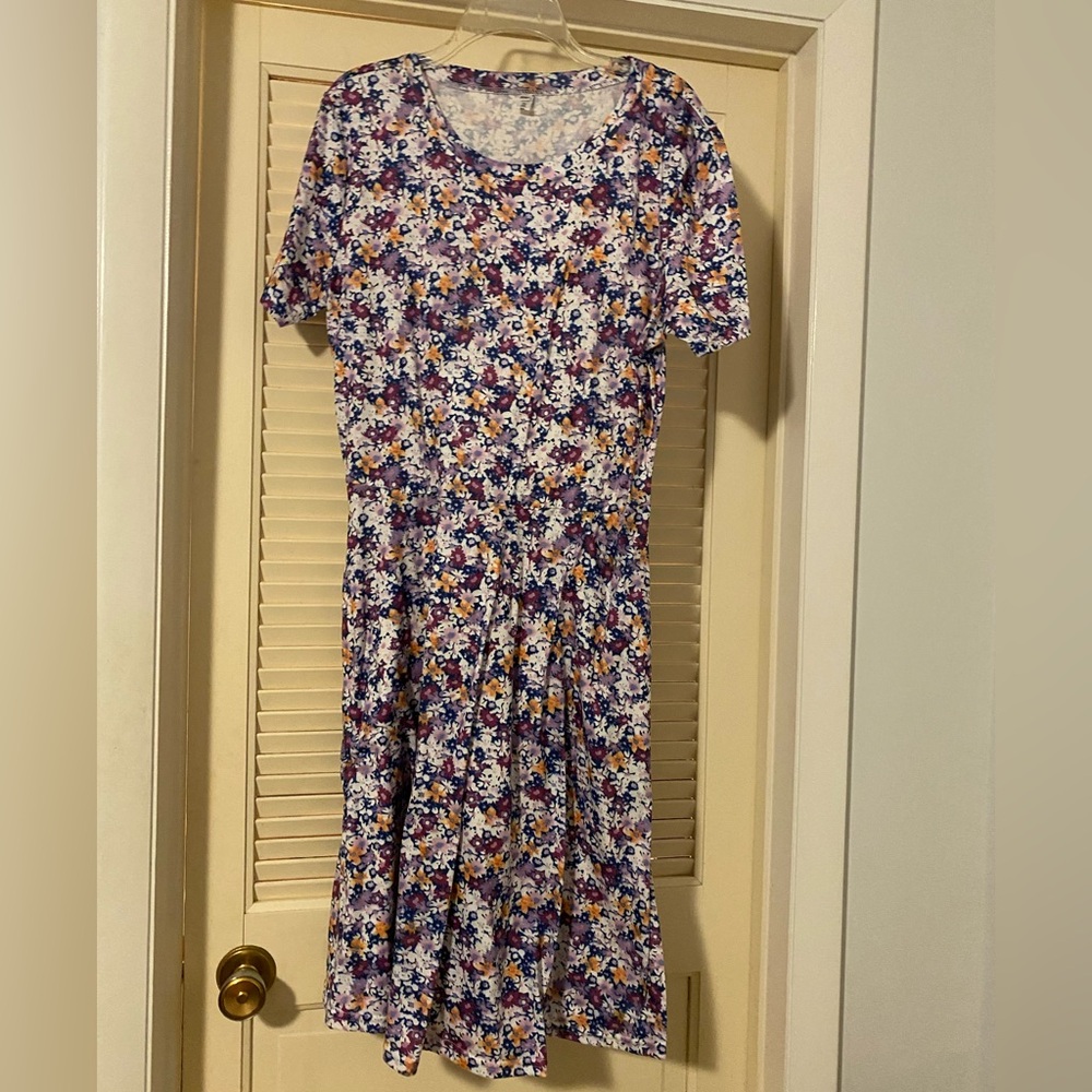 Floral Short Sleeve Dress